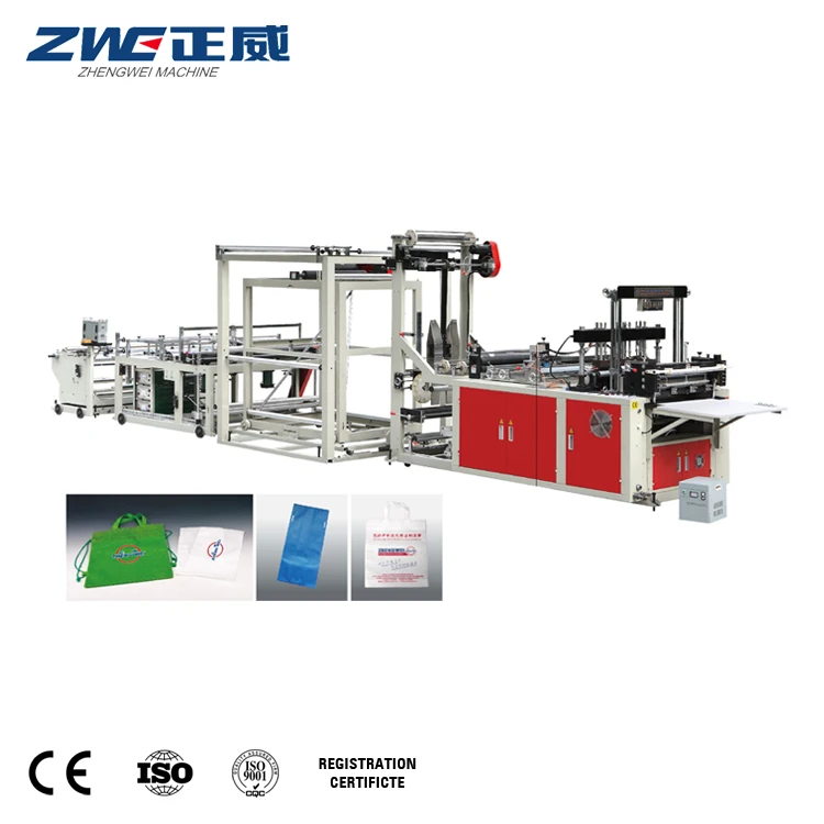 ZW-F600 Non Woven Fabric Vest Bag Making Machine With Auto Punching