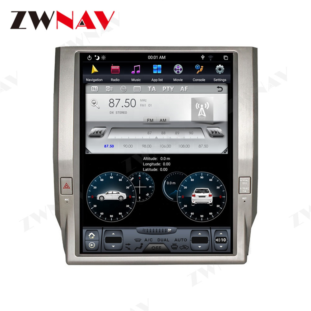 Buy Zwnav Android 9.0 64gb Tesla Style Car Radio Gps Navigation For ...