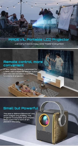 Wireless LCD projector 1080p Full HD Projector home theater LED video Projector