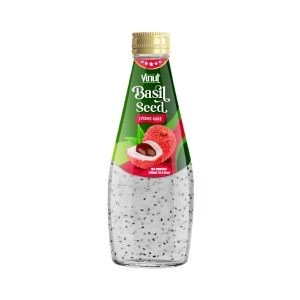 290ml Lychee Juice With Basil Seed VINUT Free Sample, Private Label, Wholesale Suppliers (OEM, ODM)