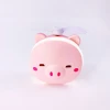 USB Charging Handheld LED Light Supplement Pink Piglet Beauty Mirror Mini Portable Fan