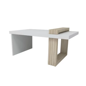 Modern Design Fassley Decorative Coffee Table Pine Wood White MDF Home Furniture Decoration
