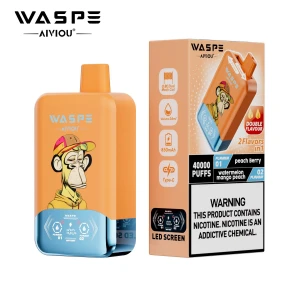 E-cigarette Waspe Crystal 40k puff disposable  vape puff double 2 in 1 taste