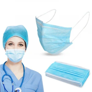 Wholesale Large stock medical surgical mask 3ply Disposable non-woven anti-dust Face mask FFP2