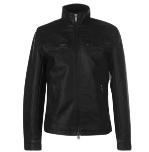 Men's Casual PU Faux Leather Jacket