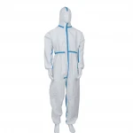 Approved 4/5/6 Disposable Use Protective Coverall With Hood For Laboratory Use