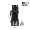 Best Popular Gifts Drinking Bottle Black with Silicone Sleeve Plastic Water Bottles
