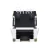 Import 100/1000/2.5G/5G/10G Base-T Shielded 10p8c 8p8c Right Angle Low Profile PCB Integrated Magnetics Network RJ45 Female Connector from China