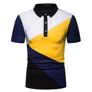 Wholesale High Quality Plain Casual Golf Custom Logo Simple Polo Shirt For Men.