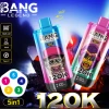 Wholesale Disposable Vape 120K Puff Mesh Coil Rechargeable E Cigarette 0% 2% 3% 5% Nicotine 5-in-1 Flavors Vaper Pen OE