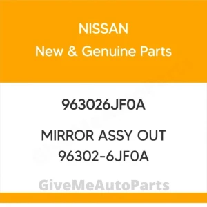 963026JF0A Genuine Nissan MIRROR ASSY OUT 96302-6JF0A