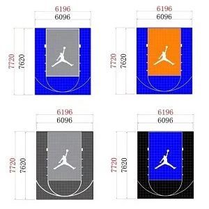 Free Design DIY 20x25 feet portable outdoor basketball court interlocking sport tiles for sale