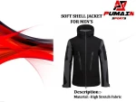 Men's Waterproof Softshell Jacket Lightweight Windproof Outdoor Coat