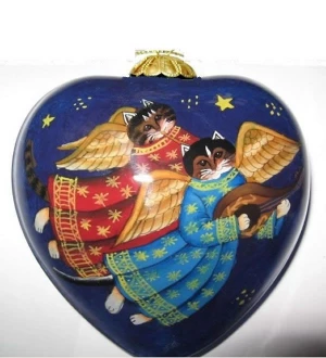 Reverse Painted Glass Ornaments, Christmas Tree Decoration Balls (Special Shape)