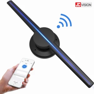 JCVISION Android OS Advertising Display 3D Hologram Fan Display Holographic Projector