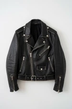 Custom Men's Premium Black Genuine Leather Biker Jacket Motorcycle Jacket OEM ODM Private Label