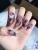 Import Y2K Aura Pink & Black Glitter & Crystal Accents Butterfly & Rhinestone Press On Nails from China