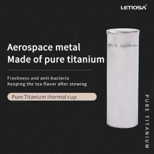 Pure titanium thermos mug