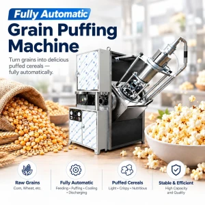 Automatic Grain Puffing Machine for Rice, Wheat and Corn