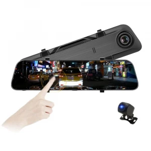 2019 new fhd 12inch 2K resolution driver recorder Rearview mirror camera with 24H loop recording