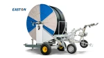 Agricultural farm travelling hard hose reel irrigation machine