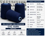 CVC 75/25 Ring Spun Yarn 75% Cotton CVC Yarn