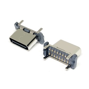 USB TYPE-CF 16pin Upright SMT H=6.5