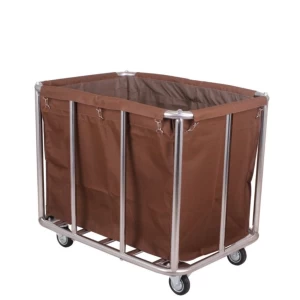Hotel restaurant Multifunctional stainless steel keeping cleaning laundry trolley cart 10 frames