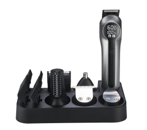 Wireless men self haircut clipper with guide combs, washable body, easy to clean