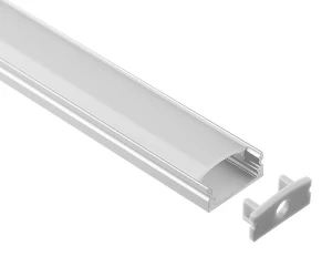 Surface Mounted Aluminium LED Profile Extrusion 17.3*8.2mm For LED Strip