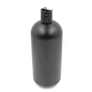 Buy 1 Litre 1000ml Empty Hdpe Black Matte Hair Plastic Shampoo Bottle ...