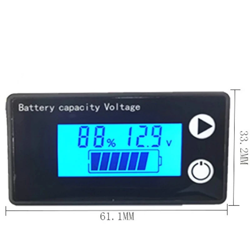 10-100V LED Digital Voltmeter Multifunct Voltage Meter Car Mobile Motorcycle Battery Capacity Power Electricity Tester Detector