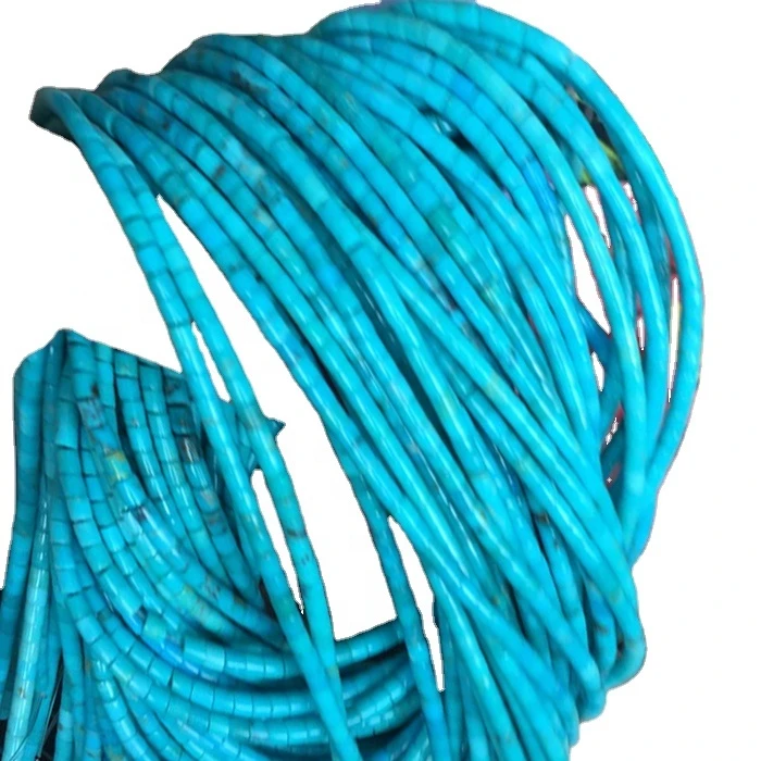 100% Natural Turquoise Heishi shape beads