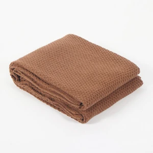100% organic cotton blankets knitted baby newborn swaddle blanket