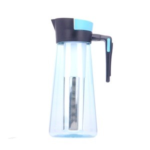 1000ml plastic water pitcher with stainless steel tea infuser