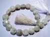 10&quot; strand Rainbow moonstone Blue Fire faceted coin gemstone bead strand