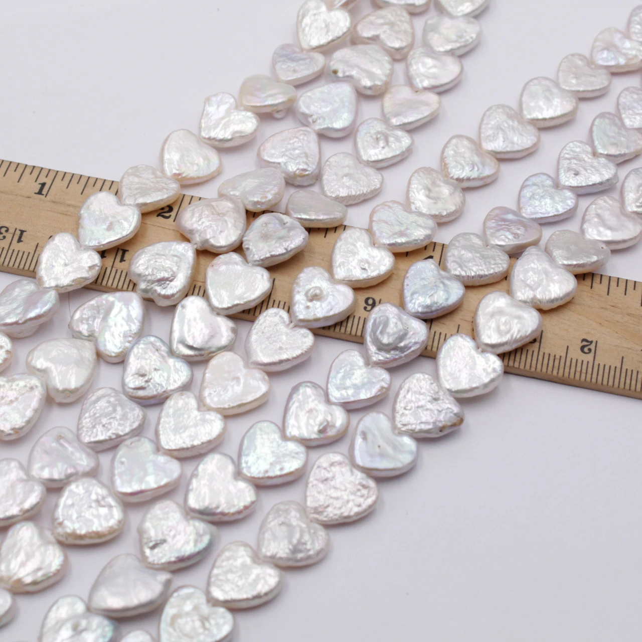 12*12mm heart baroque natural freshwater pearl loose beads in strand necklace