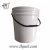 Import 1,2,2.5,3,5 gallon clear round/cylinder plastic paint pails/can/drum/container with lid and handle from China