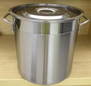 1.2mm Thickness 400L Stainless steel large commercial cooking pots 80*80cm boiler pot