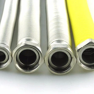 1/2&quot; 304 stainless steel metal flexible corrugated galvanized steel pipe/hose/tube for water gas