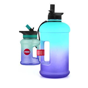 1.3/2.2/2.5L big capacity gym drink bottle sport WATER  bottle PETG water bottle can match small capacity