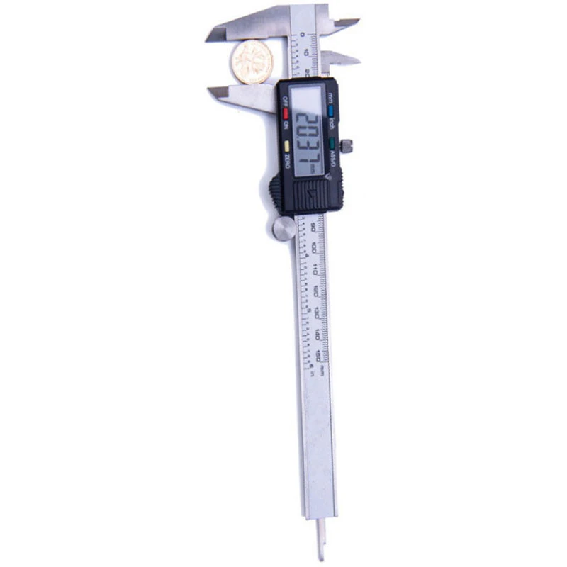 150mm Stainless Steel Rule Gauge Micrometer 6 Inch LCD Measuring Ruler Tool Electronic 6inch digital caliper