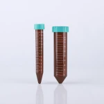 15/50mL  brown  transparency  Centrifuge Tubes Plug seal