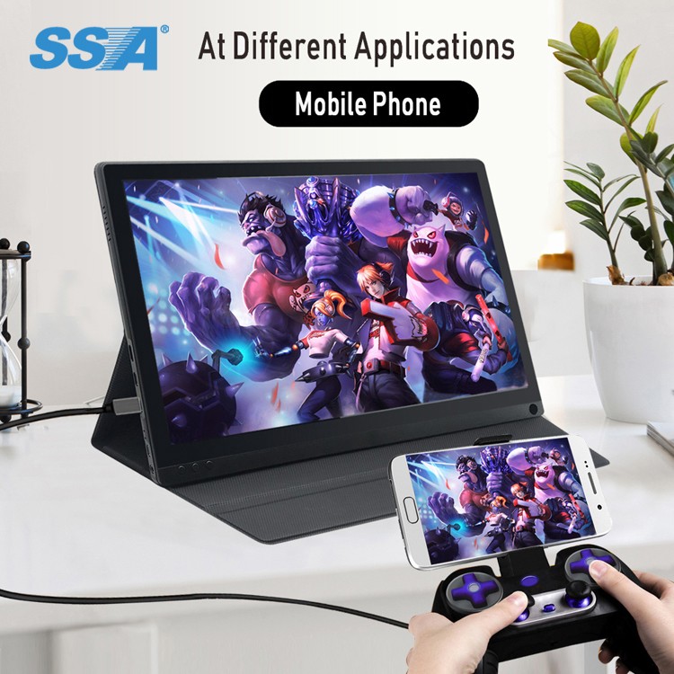 15.6 inch Type-C IPS 1920*1080P P17 new design super thin Portable monitor for gaming  from oem factory
