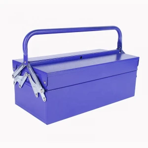 16 Inch Metal 3 Tray Tool Box Tool Storage Chest For Family Garage
