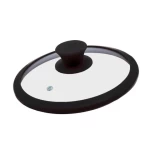 16cm Pot Pan Glass Lid Silicone Cookware Set Visible Lid