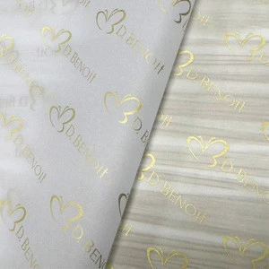 17gsm/22gsm foil custom printed clothing tissue paper packaging custom logo wrapping paper