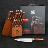 17Pcs Block Knife Set Premium Stainless Steel Kitchen Knife Set