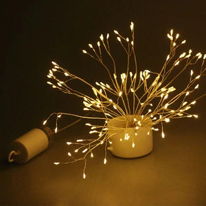 180 Led Fireworks Light String Lights Outdoor Waterproof 8 Mode Remote Control battery led firework light