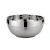 Import 18CM home school dining hall stainless steel double-layer anti scalding durable heat resistant soup bowl instant noodle bowl from China